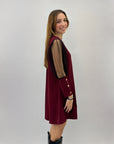 Abito con maniche in organza