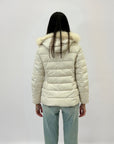 Giacca piumino sciancrato con zip