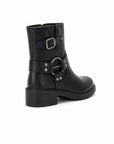 Stivaletti donna Charlie neri vista posteriore con zip