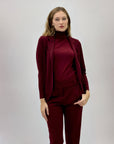 Pantaloni a sigaretta con svolta