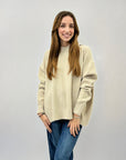 Pullover girocollo con brillantini