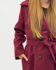 Cappotto doppiopetto con cintura – Eleganza senza tempo