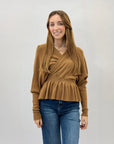 Pullover con scollo v