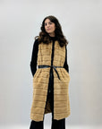 Gilet lungo in ecofur morbido