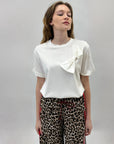 T-shirt con dettaglio fiocco