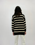 Maglione con righe over
