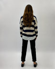 Camicia con pullover a righe