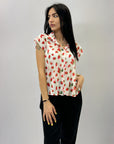 Blusa leggero con stampa frutta