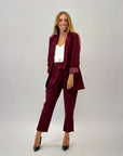 Completo giacca e pantalone con fiocco