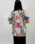 Camicia taglia comoda con stampa