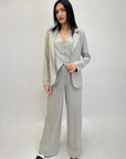Completo elegante gilet giacca e pantaloni