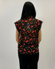 Blusa leggero con stampa frutta