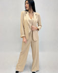 Completo elegante gilet giacca e pantaloni