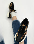 Sneakers maculate con suola
