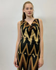Maglia con dettaglio zig zag smanicata