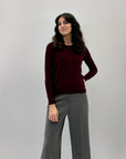 Maglia morbida con zip dietro