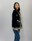 Cardigan premium con paillettes