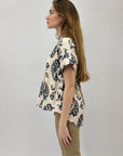 Maglia con scollo alla coreana