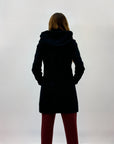 Cappotto con cappuccio e zip
