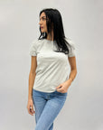 T-shirt in cotone tinta unita petite