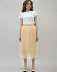 Gonna in tulle con perle