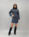 Abito dolcevita in mohair