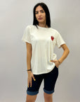 T-shirt oversize con ricamo