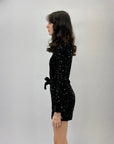 Tuta corta con paillettes