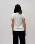 T-shirt con cuore di farfalle