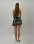 Minigonna con stampa animalier