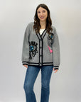 Cardigan premium con paillettes