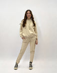 Felpa premium in cotone con paillettes