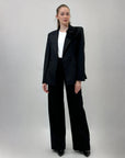 Completo premium giacca e pantaloni a palazzo