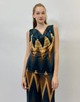 Maglia con dettaglio zig zag smanicata