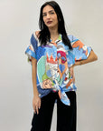 Camicia taglia comoda con stampa
