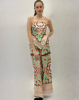 Set top e pantaloni con stampa