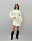 Abito dolcevita in mohair