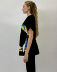 T-shirt in cotone con stampa taglia comoda