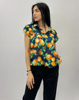 Blusa leggero con stampa frutta
