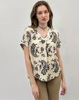 Maglia con scollo alla coreana