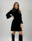 Abito lupetto in maglia con perle