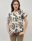 Maglia con scollo alla coreana