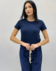 T-shirt in cotone tinta unita petite