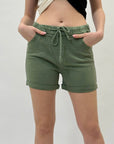 Pantaloncini con elastico in vita