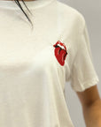 T-shirt oversize con ricamo