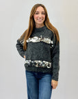 Maglione misto lana con paillettes
