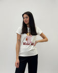 T-shirt con orsetto e scritta "bear me"