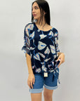 Maglia taglia comoda con nodo