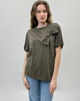 T-shirt con dettaglio fiocco