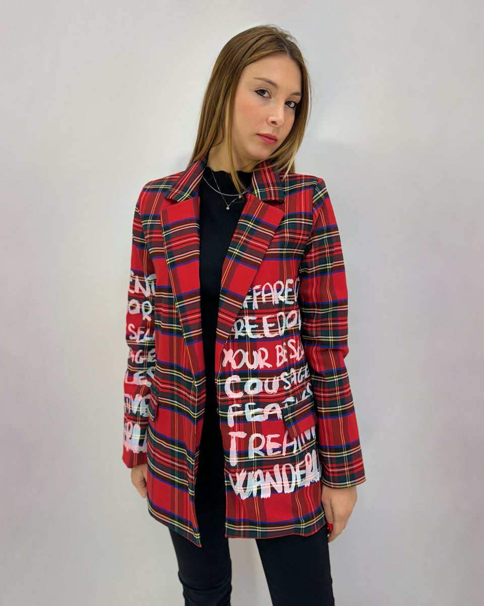 Giacca tartan on sale